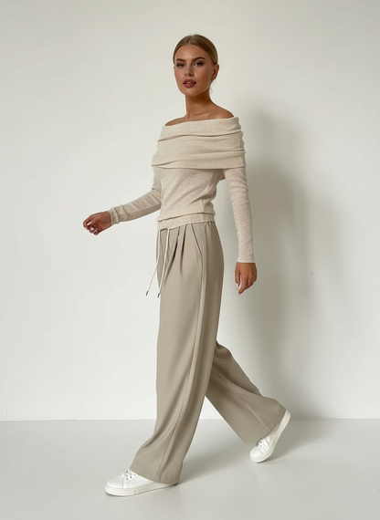 Dames Off-shoulder Top met Drapering voor Vrouw