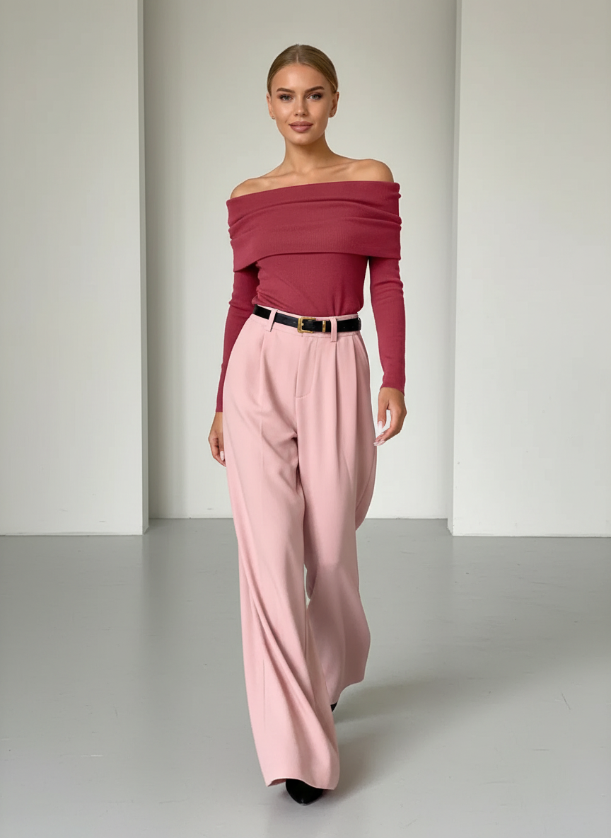 Dames Off-shoulder Top met Drapering voor Vrouw