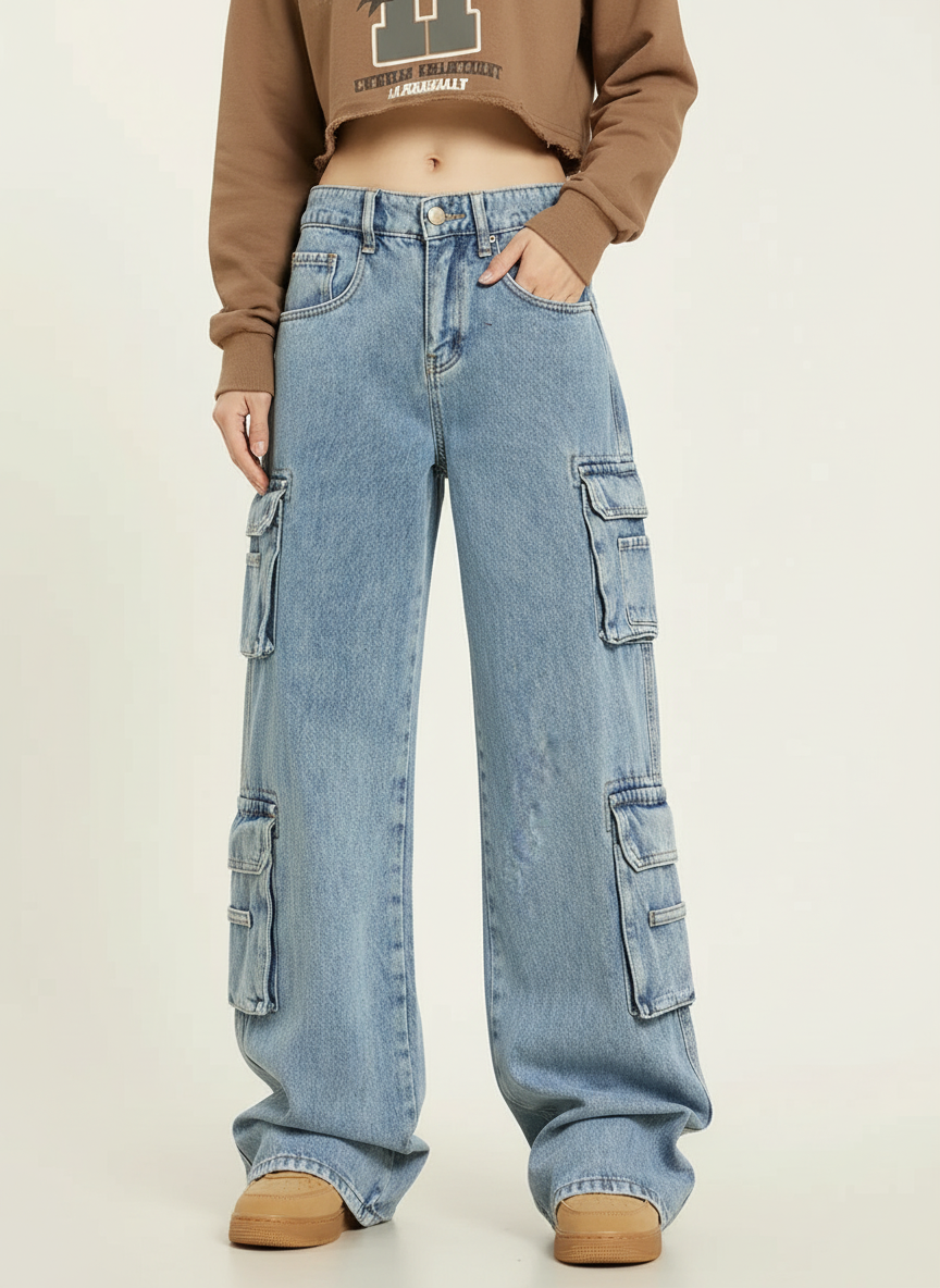 Jongens Cargo Broek Met Veel Zakken en Pockets
