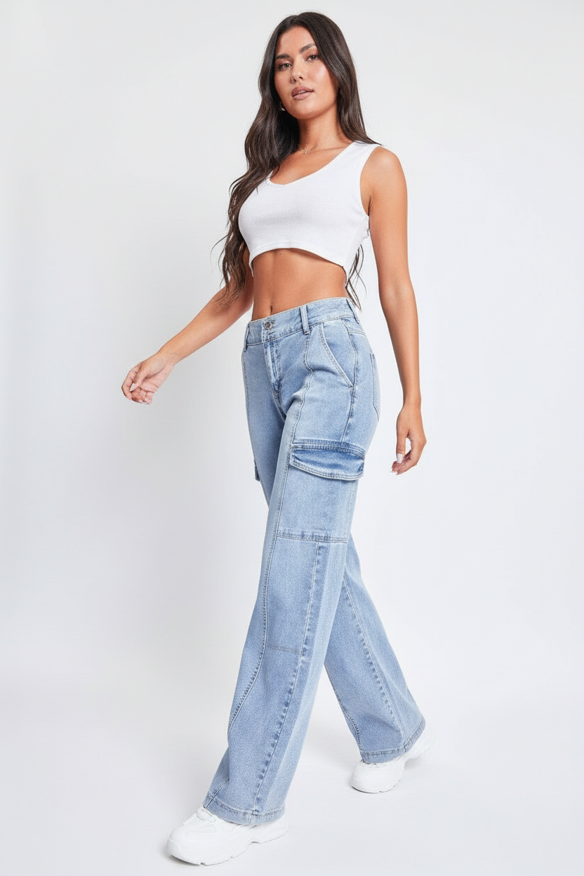 Dames Cargo Broek Met Veel Zakken Loose Fit