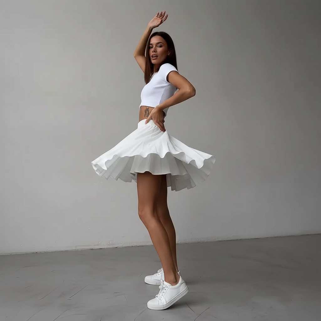 Jongedamesrok met Ruffles en Laagjes