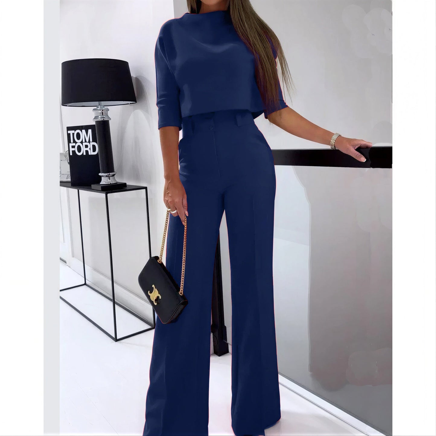 Vrouwen High Waist Broek met Bijpassende Top