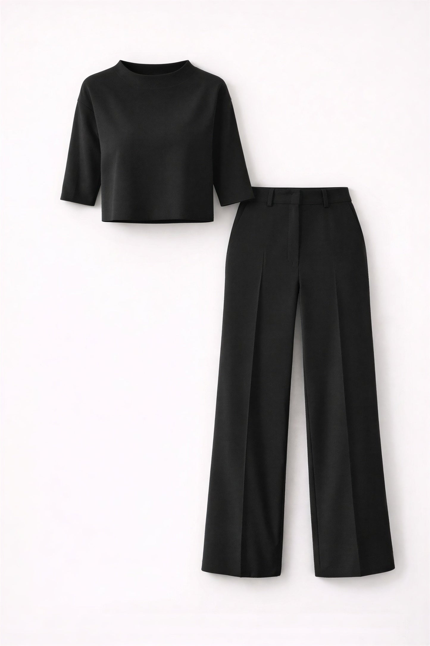 Vrouwen High Waist Broek met Bijpassende Top