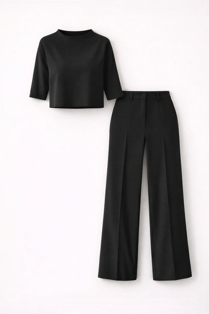 Vrouwen High Waist Broek met Bijpassende Top
