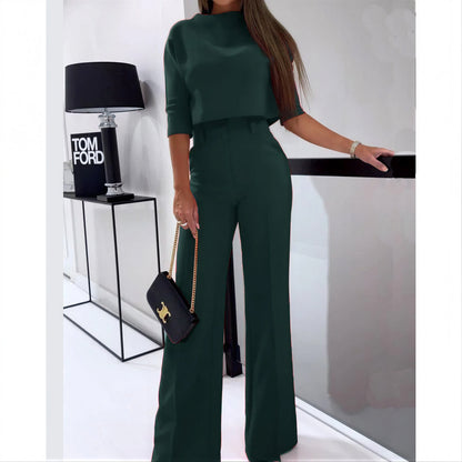 Vrouwen High Waist Broek met Bijpassende Top
