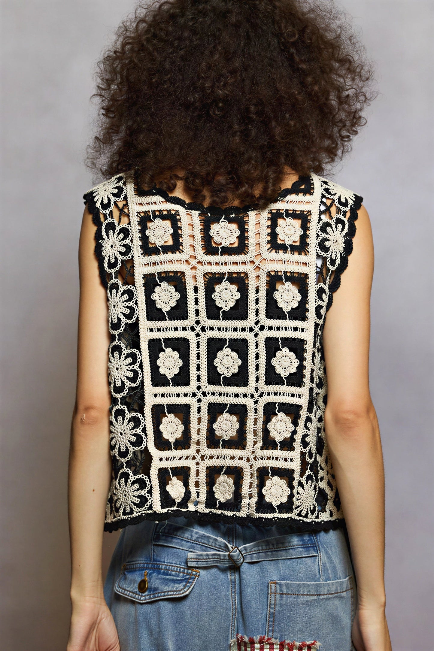 Vest Crochet Kralen Hanger voor Vrouw