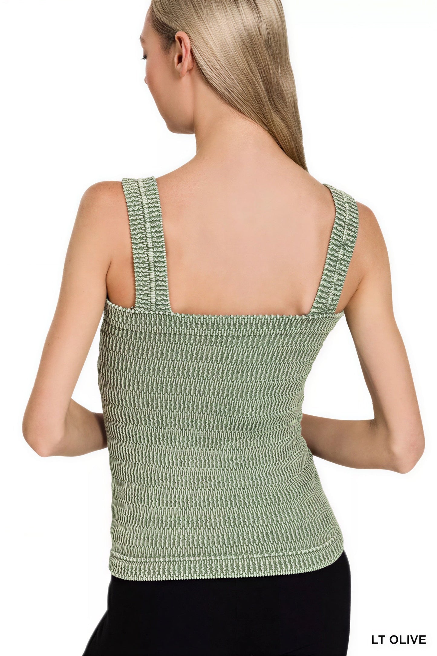 Vrouwen Tanktop Smocked Textuur Zomerjurk