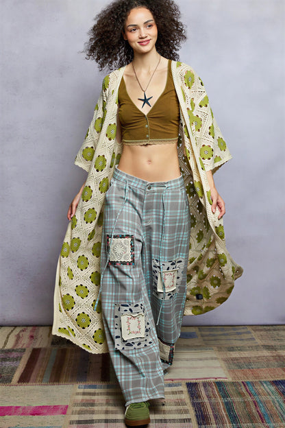 Vrouwelijke Duster Jurk Bohemien Stijl Bloempatroon - StudioMarella