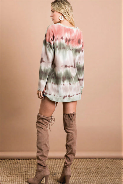 Vrouwelijke Tie-dye T-shirt Zomerse Look