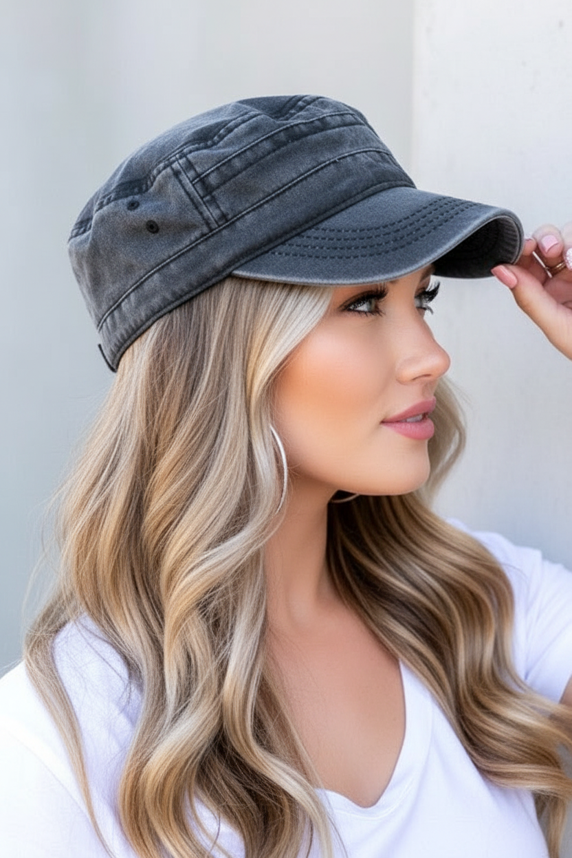 Dames Pet - Distressed Look en Militair Design