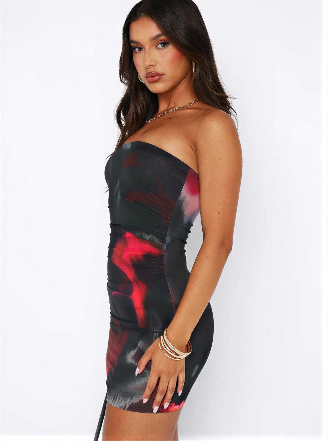 Jurk Bodycon Ruched voor Jonge Vrouwen
