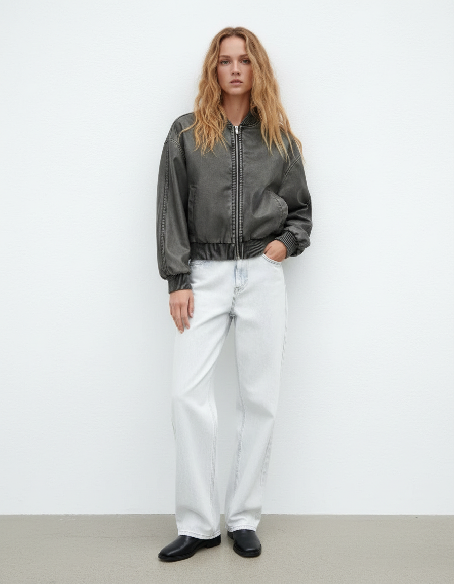 Bomberjack Vintage Look Was Effect Heren Jacket - StudioMarella