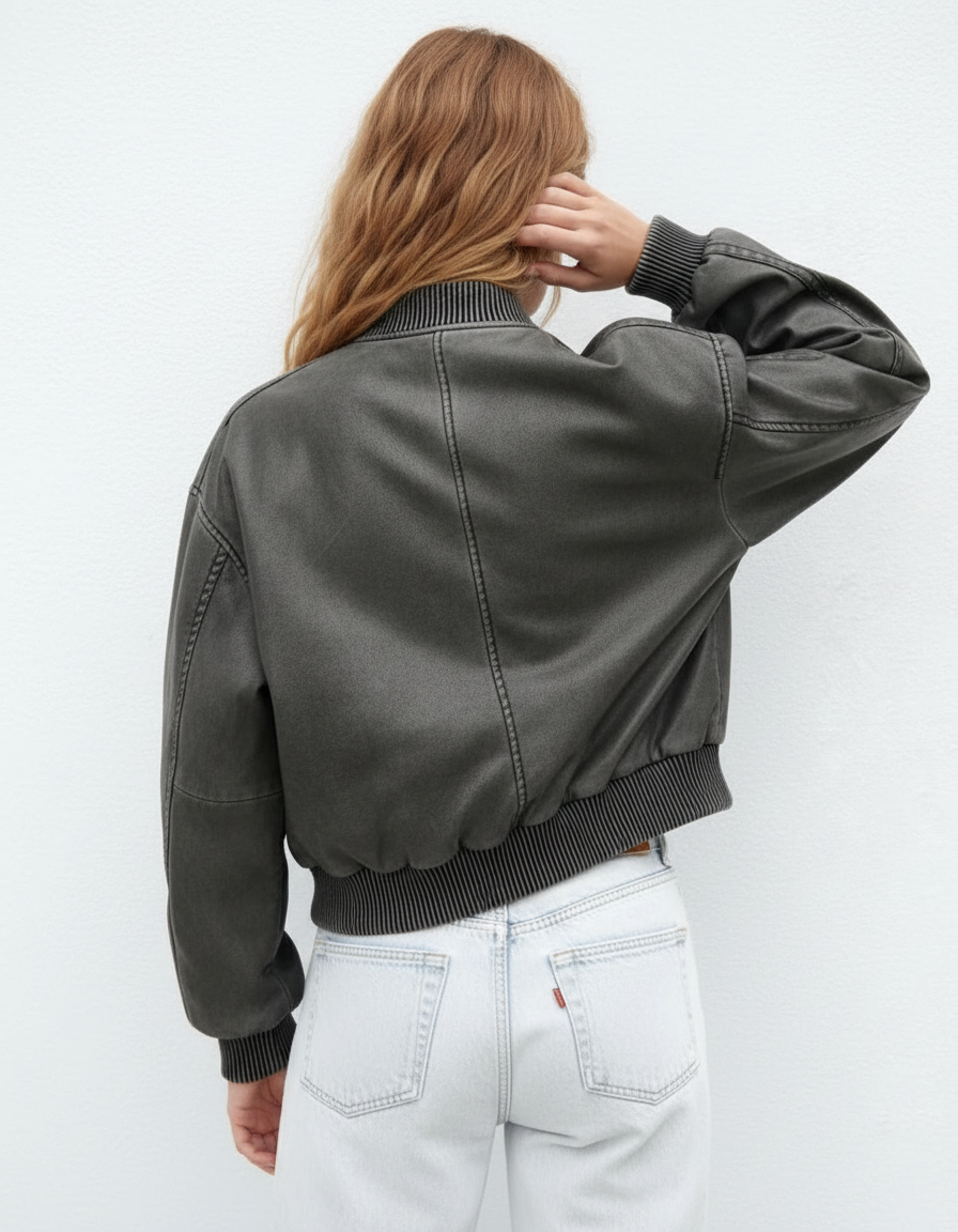 Bomberjack Vintage Look Was Effect Heren Jacket