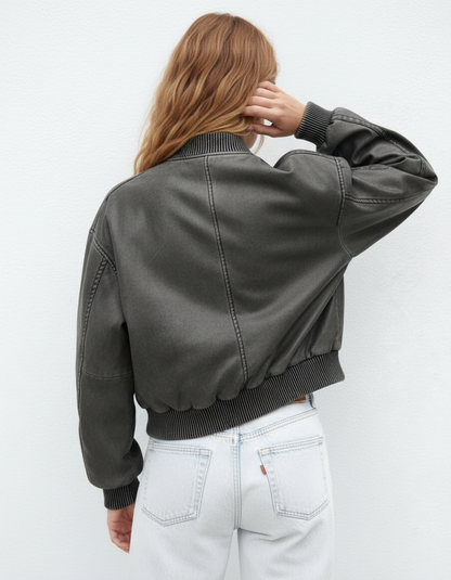 Bomberjack Vintage Look Was Effect Heren Jacket