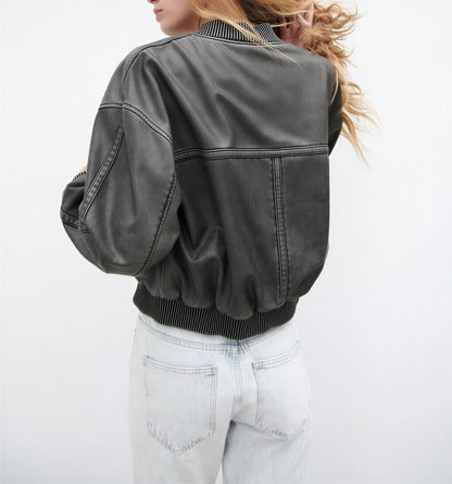 Bomberjack Vintage Look Was Effect Heren Jacket