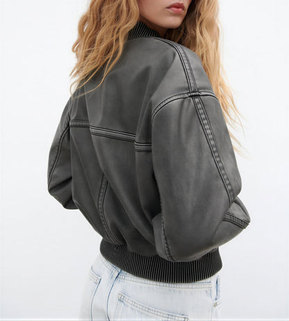 Bomberjack Vintage Look Was Effect Heren Jacket