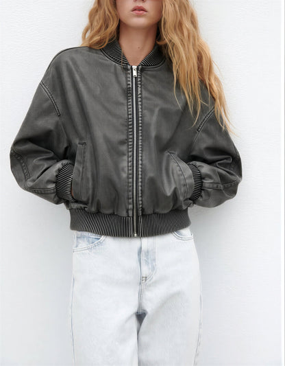 Bomberjack Vintage Look Was Effect Heren Jacket