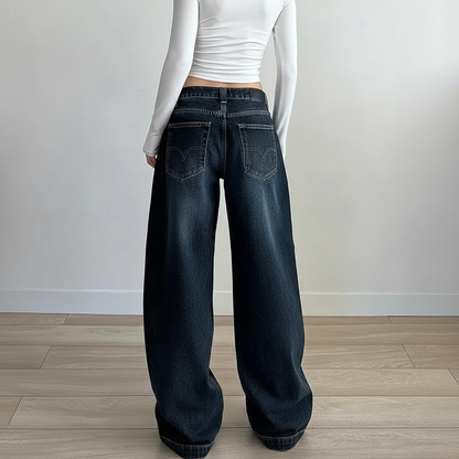Vrouwelijke Wijdbeense Jeans Dalia Stijl