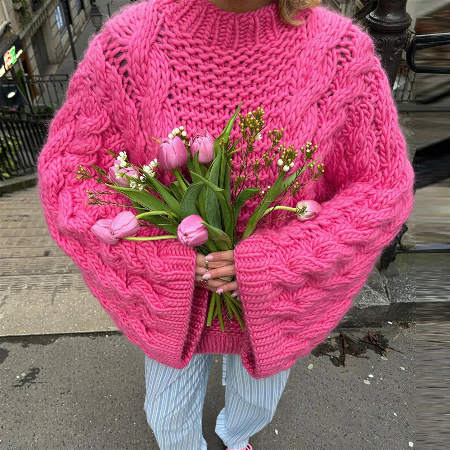 Dikke Kabelbrei Trui voor Vrouw