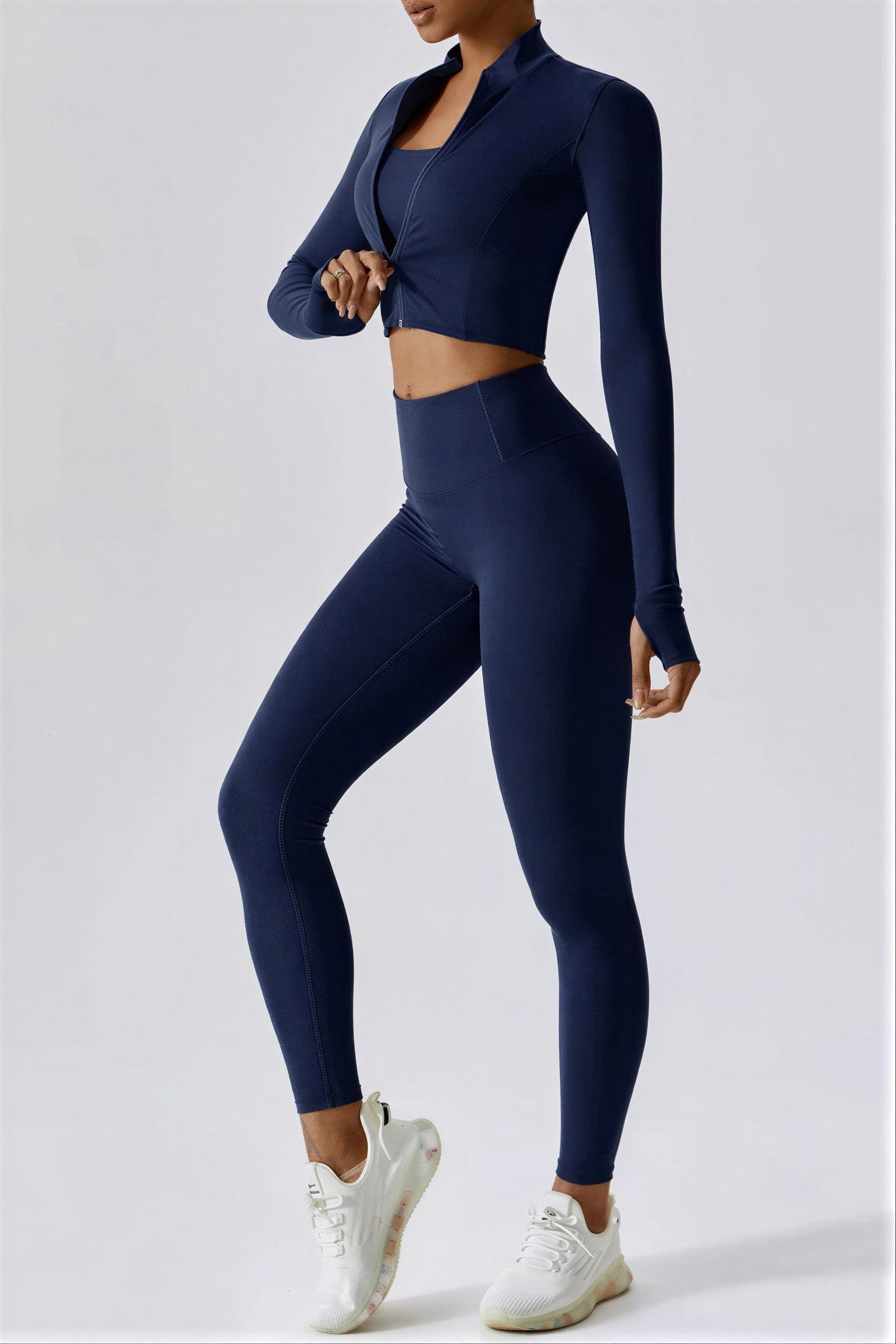 Dames Sportjacket met Thumbhole Manchetten Trainingsset