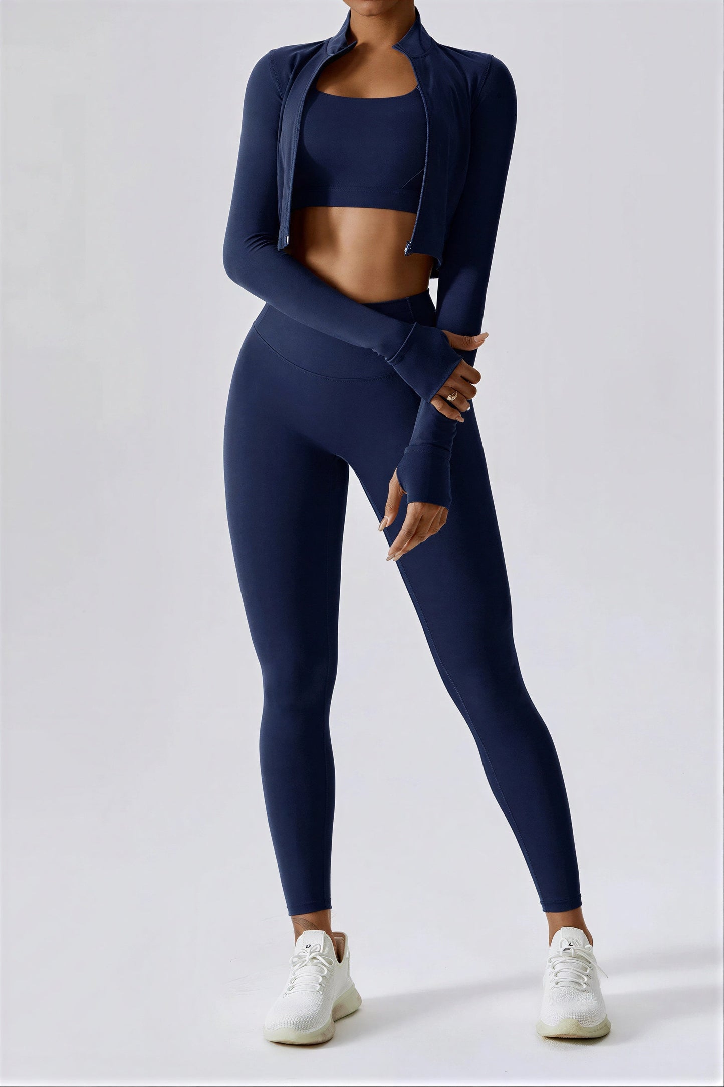 Dames Sportjacket met Thumbhole Manchetten Trainingsset