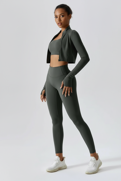 Dames Sportset met Duimgaten op Mouwen