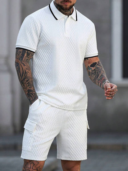 Heren Polo en Shorts Set - Zomerset voor Mannen Relaxed Stijl