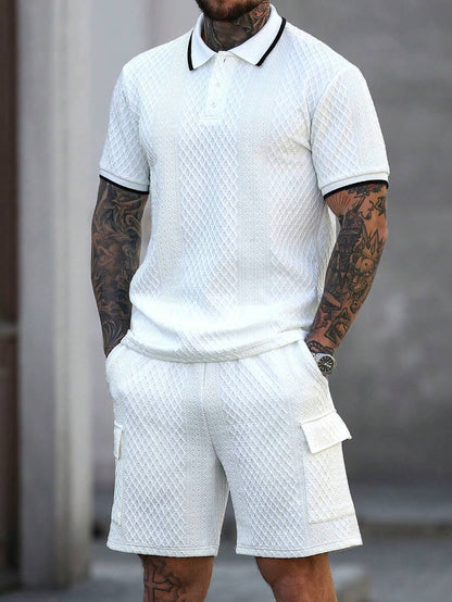 Heren Polo en Shorts Set - Zomerset voor Mannen Relaxed Stijl