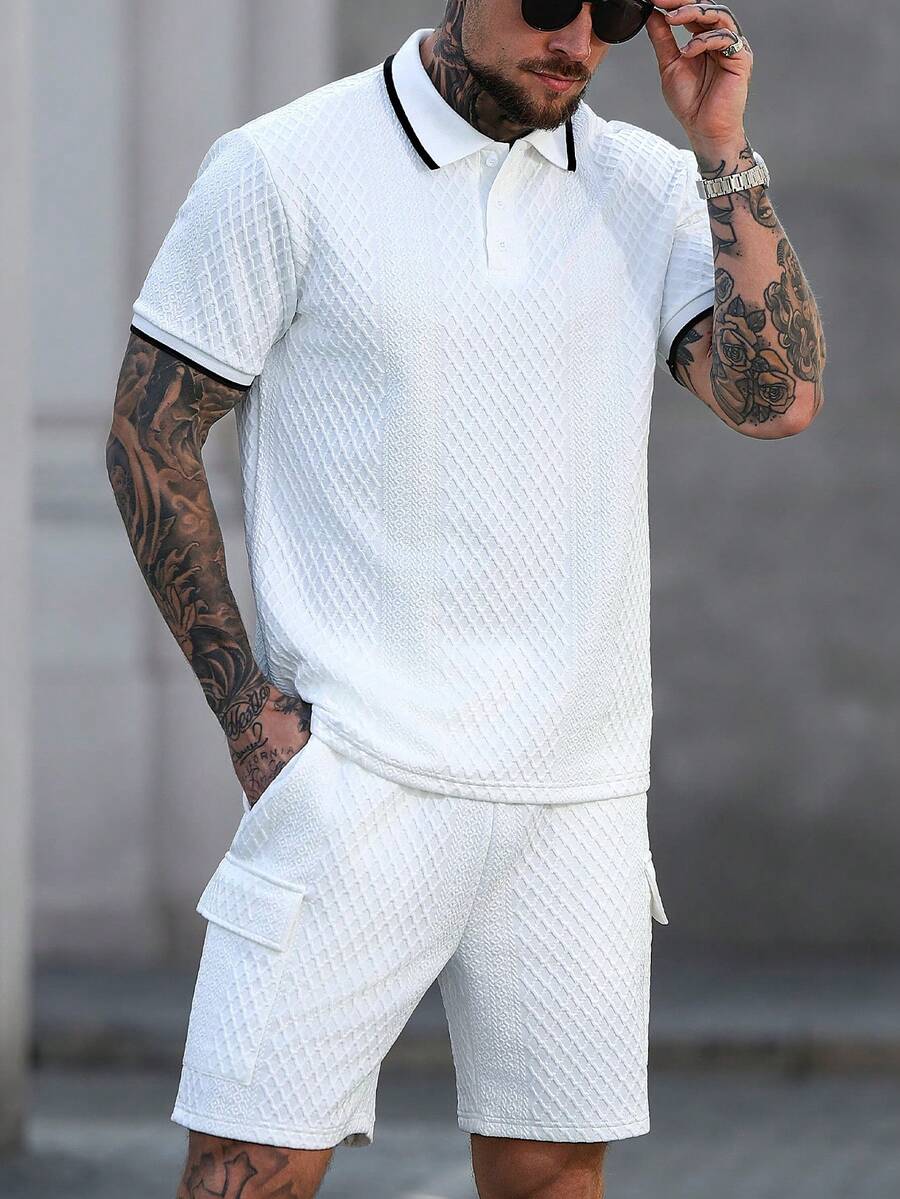 Heren Polo en Shorts Set - Zomerset voor Mannen Relaxed Stijl