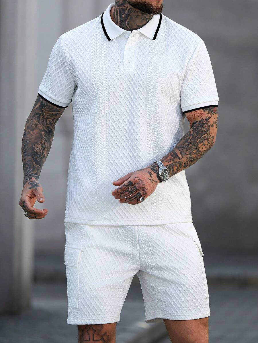 Heren Polo en Shorts Set - Zomerset voor Mannen Relaxed Stijl