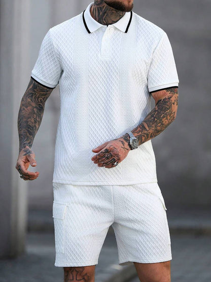 Heren Polo en Shorts Set - Zomerset voor Mannen Relaxed Stijl