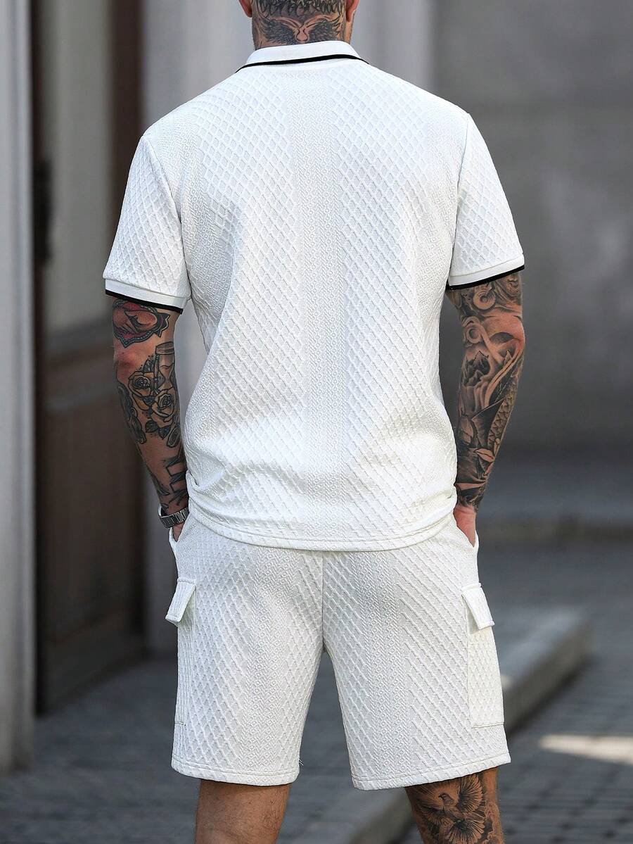 Heren Polo en Shorts Set - Zomerset voor Mannen Relaxed Stijl