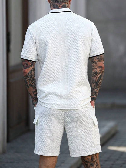 Heren Polo en Shorts Set - Zomerset voor Mannen Relaxed Stijl