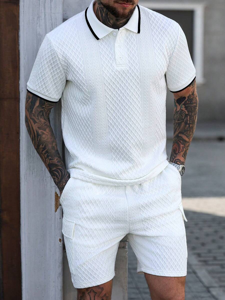Heren Polo en Shorts Set - Zomerset voor Mannen Relaxed Stijl