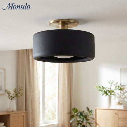 Porselein Plafondlamp Rond Modern – Zachte Sfeerverlichting voor Gang Kantoor Keuken