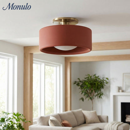 Porseleinen Plafondlamp met Strakke Montage – Moderne Lage Profiellamp Keramiek Opbouwverlichting