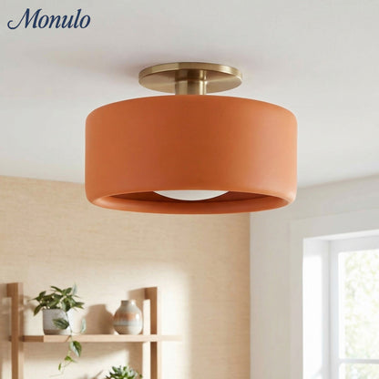 Porselein Plafondlamp Rond Modern – Zachte Sfeerverlichting voor Gang Kantoor Keuken