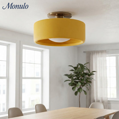 Porseleinen Plafondlamp met Strakke Montage – Moderne Lage Profiellamp Keramiek Opbouwverlichting