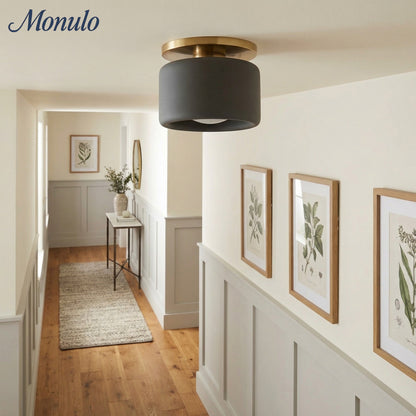 Porseleinen Plafondlamp met Strakke Montage – Moderne Lage Profiellamp Keramiek Opbouwverlichting
