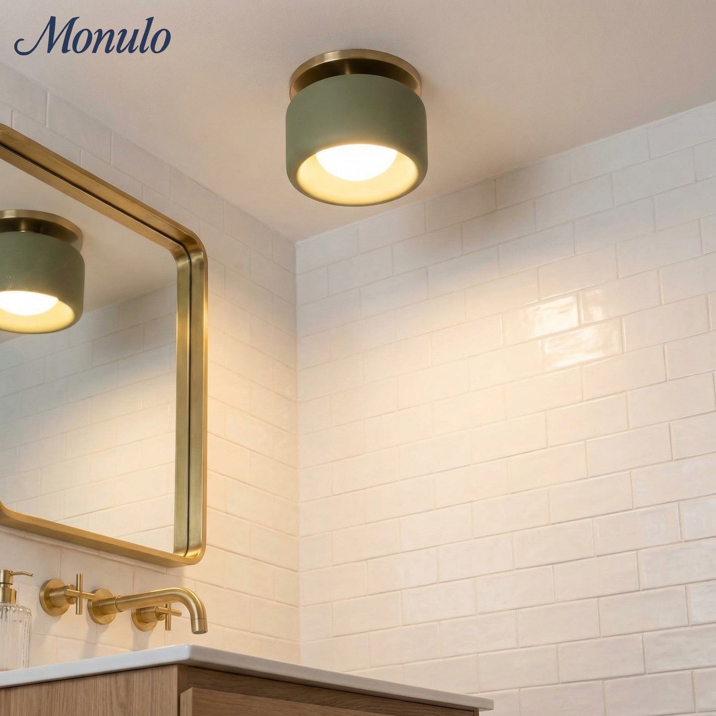 Porseleinen Plafondlamp met Strakke Montage – Moderne Lage Profiellamp Keramiek Opbouwverlichting