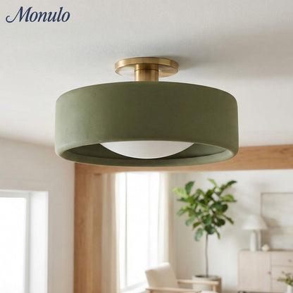 Porselein Plafondlamp Rond Modern – Zachte Sfeerverlichting voor Gang Kantoor Keuken