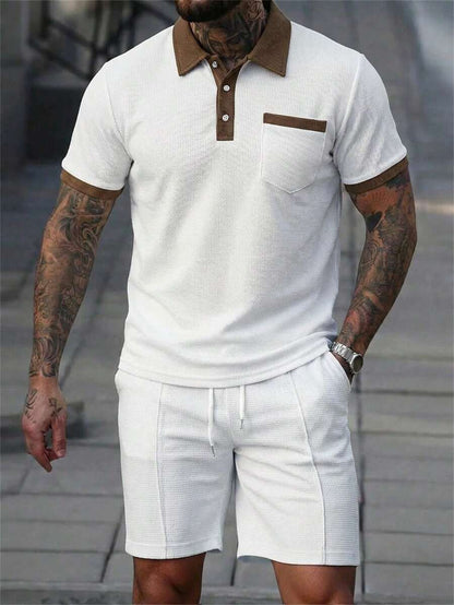 Heren Polo en Shorts Set - Zomerset voor Mannen Relaxed Stijl