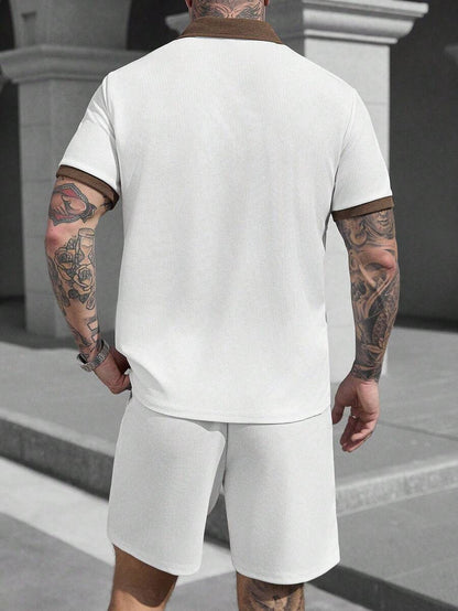 Heren Polo en Shorts Set - Zomerset voor Mannen Relaxed Stijl