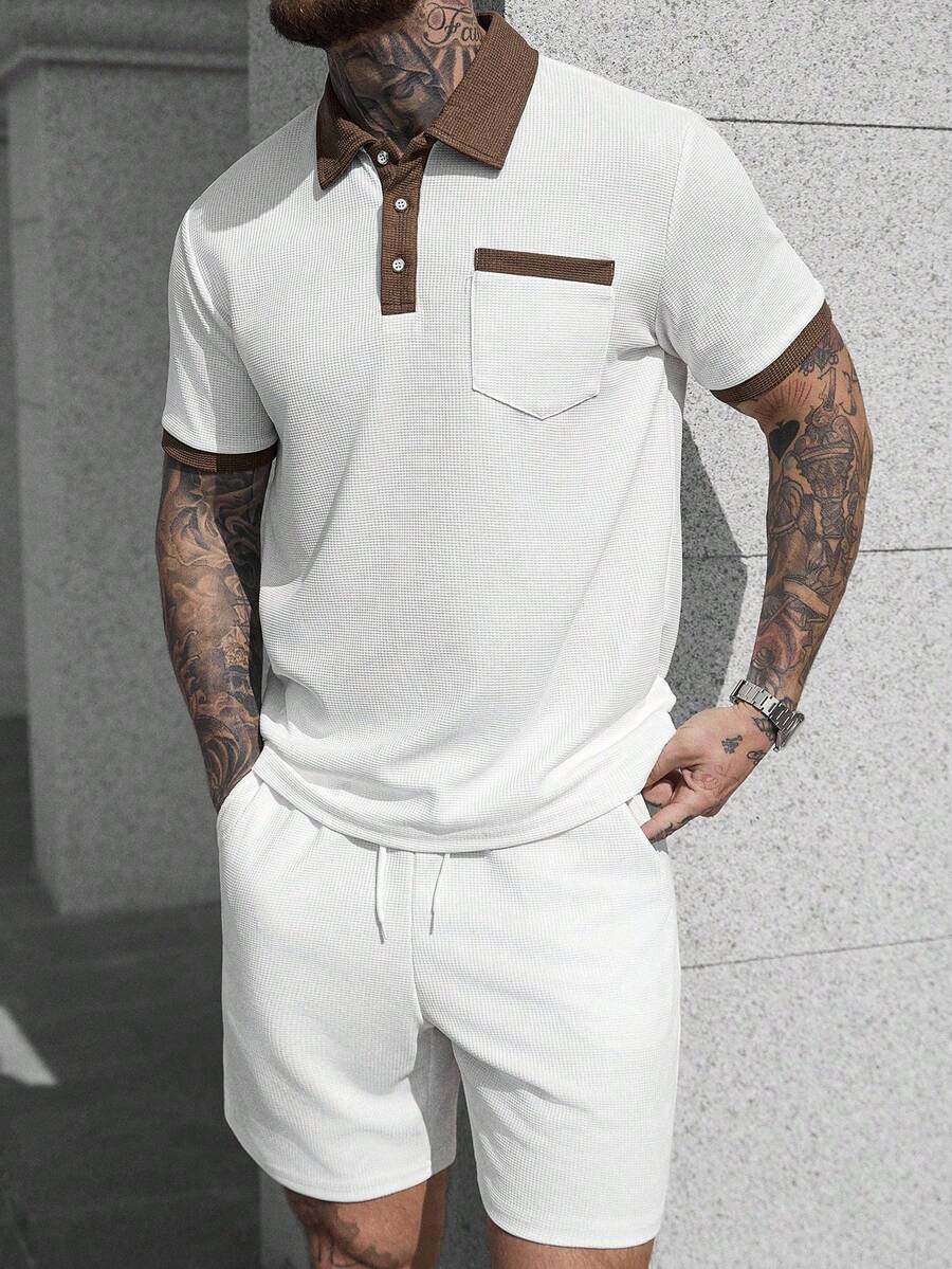 Heren Polo en Shorts Set - Zomerset voor Mannen Relaxed Stijl