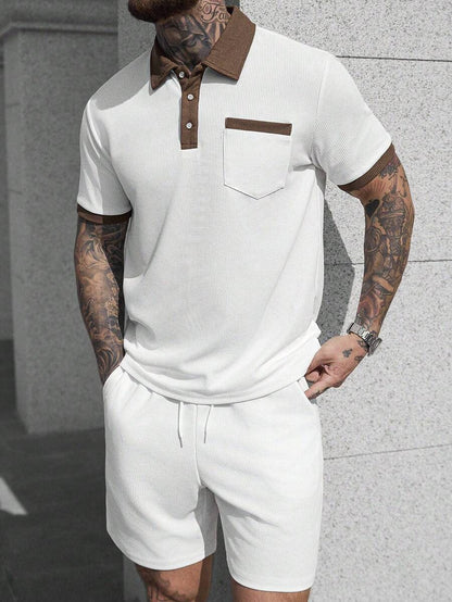 Heren Polo en Shorts Set - Zomerset voor Mannen Relaxed Stijl