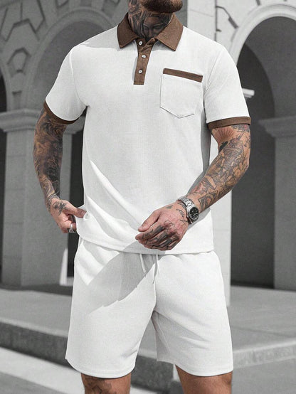 Heren Polo en Shorts Set - Zomerset voor Mannen Relaxed Stijl