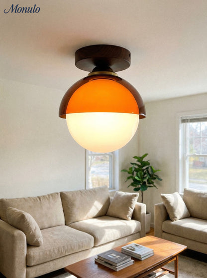 Vintage Plafondlamp met Zonsondergangstinten voor Gang en Entree – Moderne Sfeerverlichting