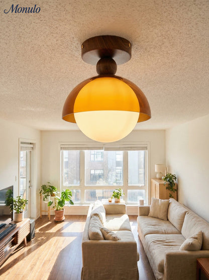 Vintage Plafondlamp met Zonsondergangstinten voor Gang en Entree – Moderne Sfeerverlichting