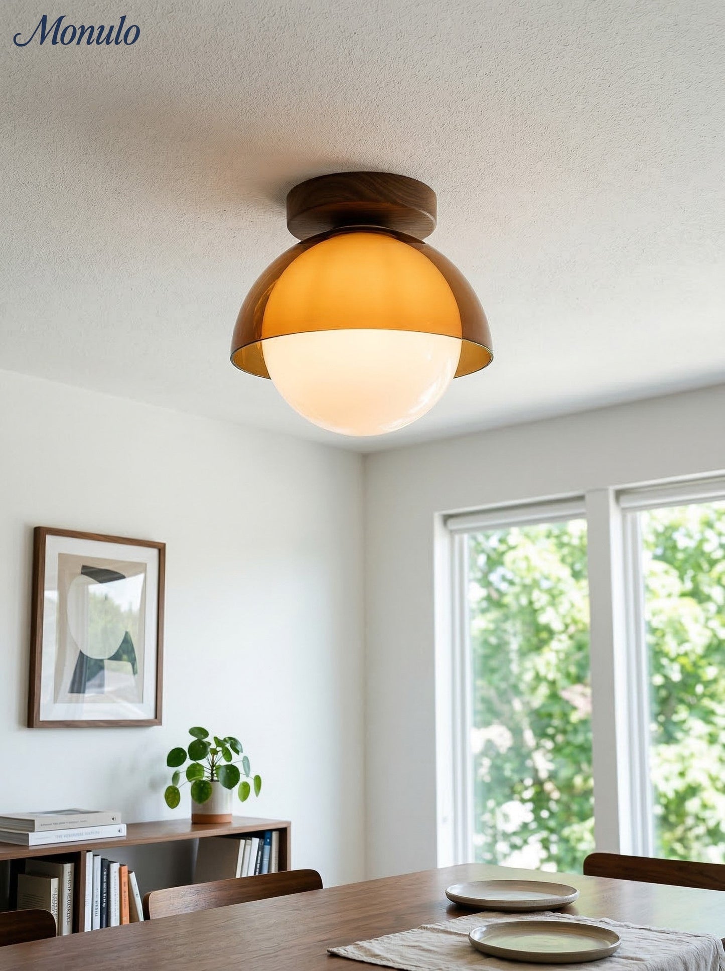 Vintage Plafondlamp met Zonsondergangstinten voor Gang en Entree – Moderne Sfeerverlichting