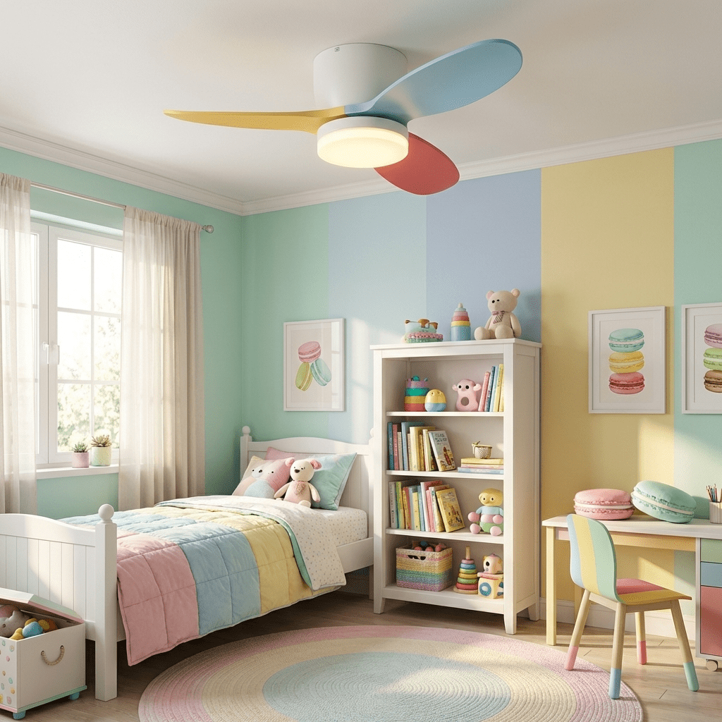 Plafondventilator Milo met Verlichting — Elegante Ventilator 91cm Modern Design met Afstandsbediening